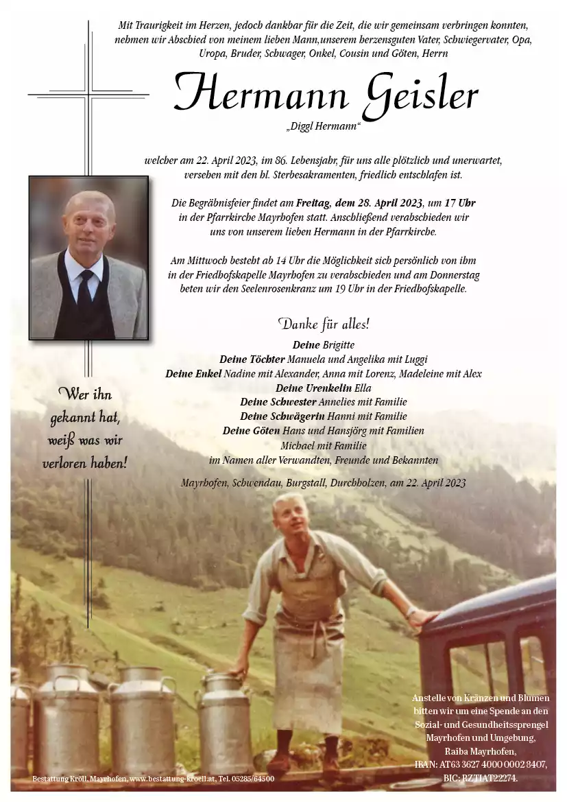 Parte von Hermann Geisler